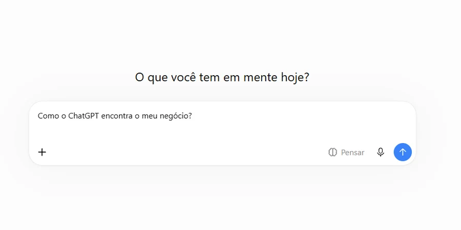 Interface de busca por inteligência artificial respondendo uma pergunta